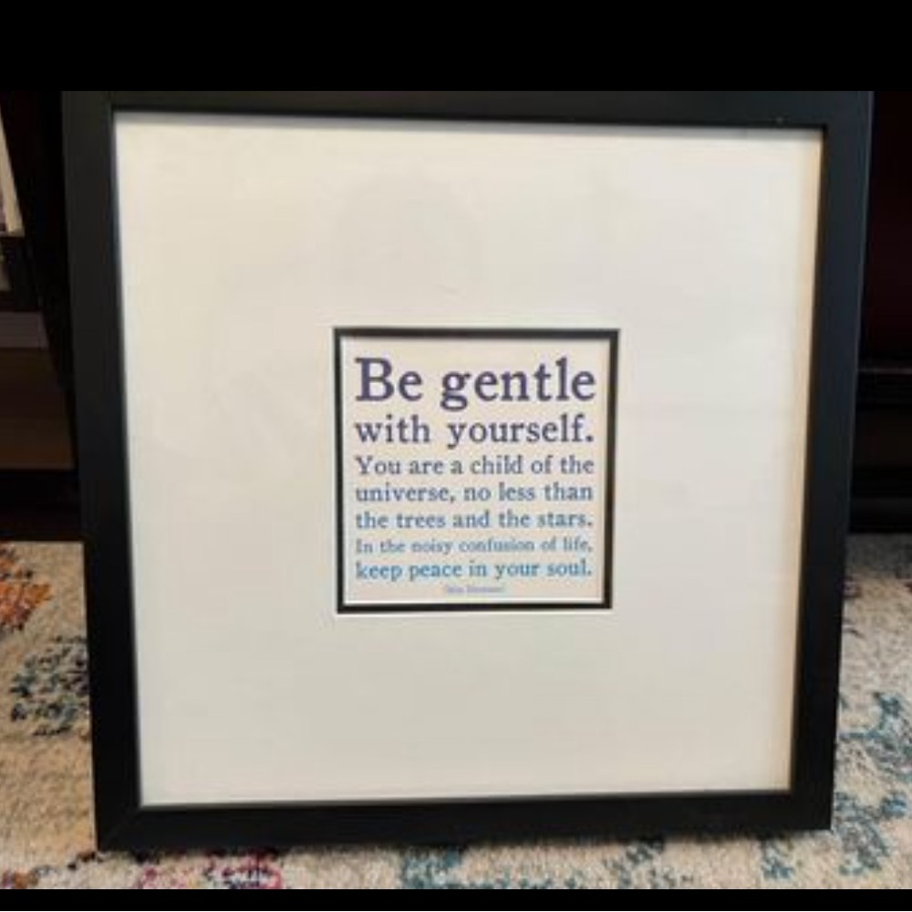 *mindfulness* Framed and matted print 14”x11”